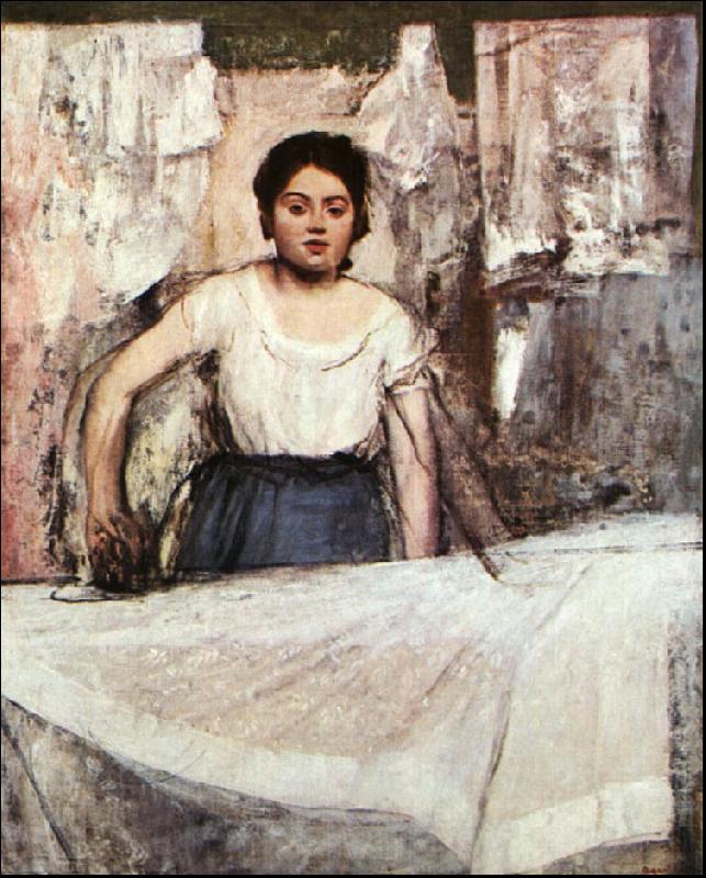 Edgar Degas A Woman Ironing Norge oil painting art